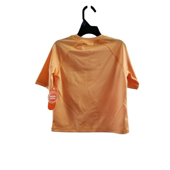 NWT Boys Graphic Print Orange Rash Guard UPF 50+ Quick Dry Size XS (4-5) - Picture 3 of 6
